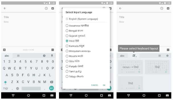 Google Indic best android keyboard app