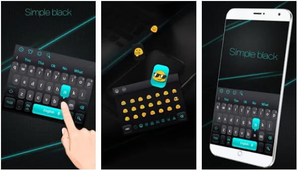 Simple Black Keyboard extraordinary typing in Android