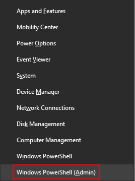 Windows PowerShell(Admin)