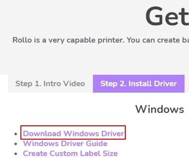 Download Windows Driver
