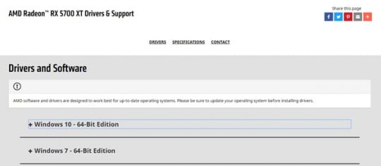 Windows operating system amd support