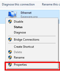 ethernet Properties