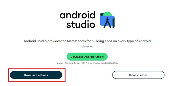 official link to download Android Studio