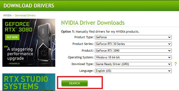 GeForce-RTX-3090-driver-via-the-NVIDIA-website