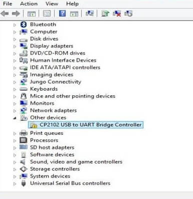 CP2102USB to UART Bridge controller