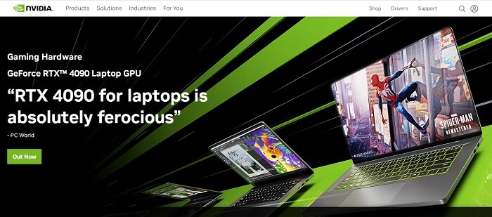 Nvidia official site