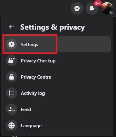 click on setting