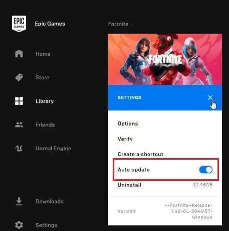enable auto update