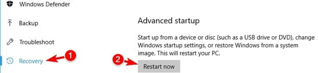 restart-now-under-Advanced-Startup-option 