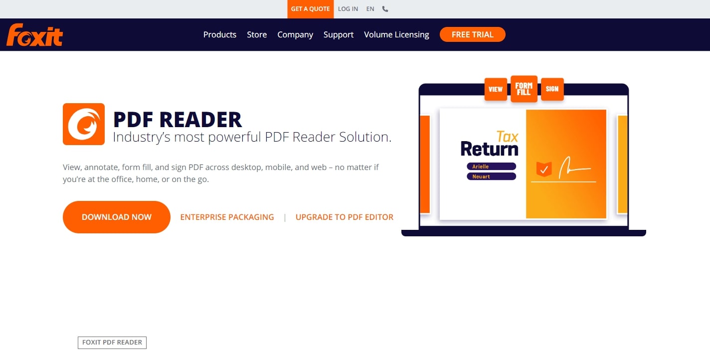 Foxit Reader - Best Free PDF Readers