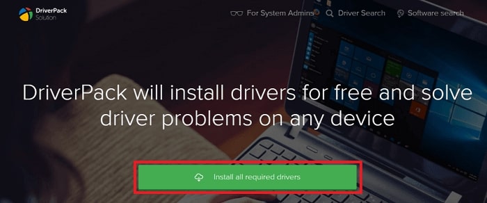 click the Install all required drivers button