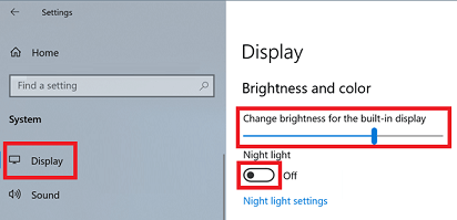 decrease the brightness