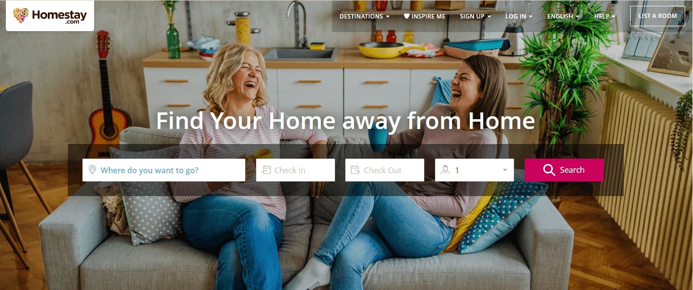 homestay - Best Airbnb Competitor Websites And Apps
