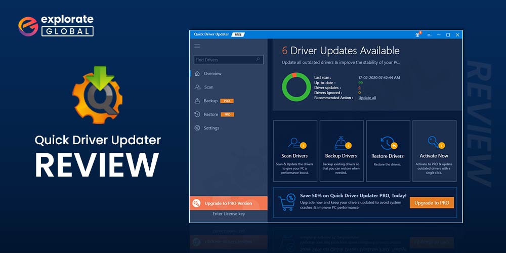 Review of Quick Driver Updater- One of the Quickest Driver Updaters