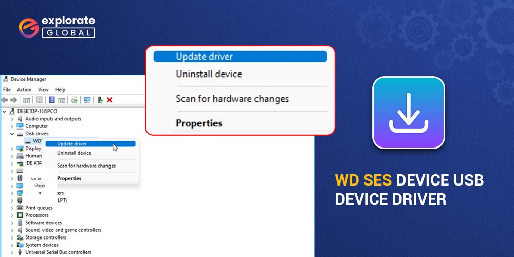WD SES Device USB Device Driver Download & Update for Windows